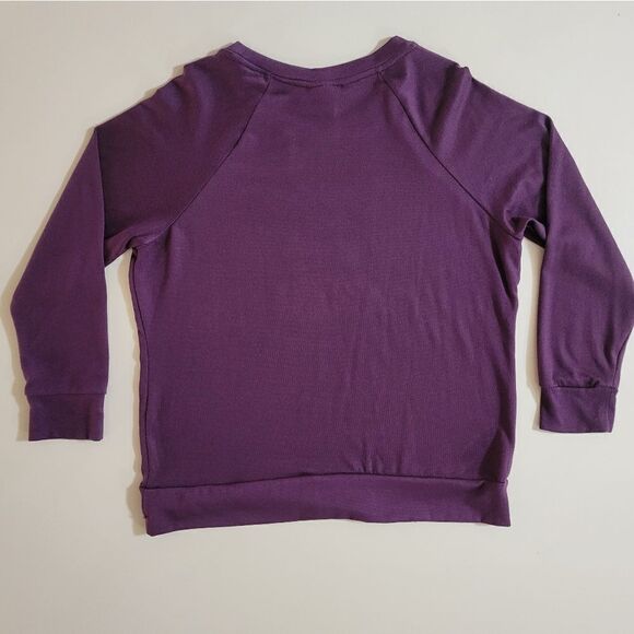 Secret Treasures Women's Purple Coffee and Chill Crewneck Pullover Top - Picture 13 of 13